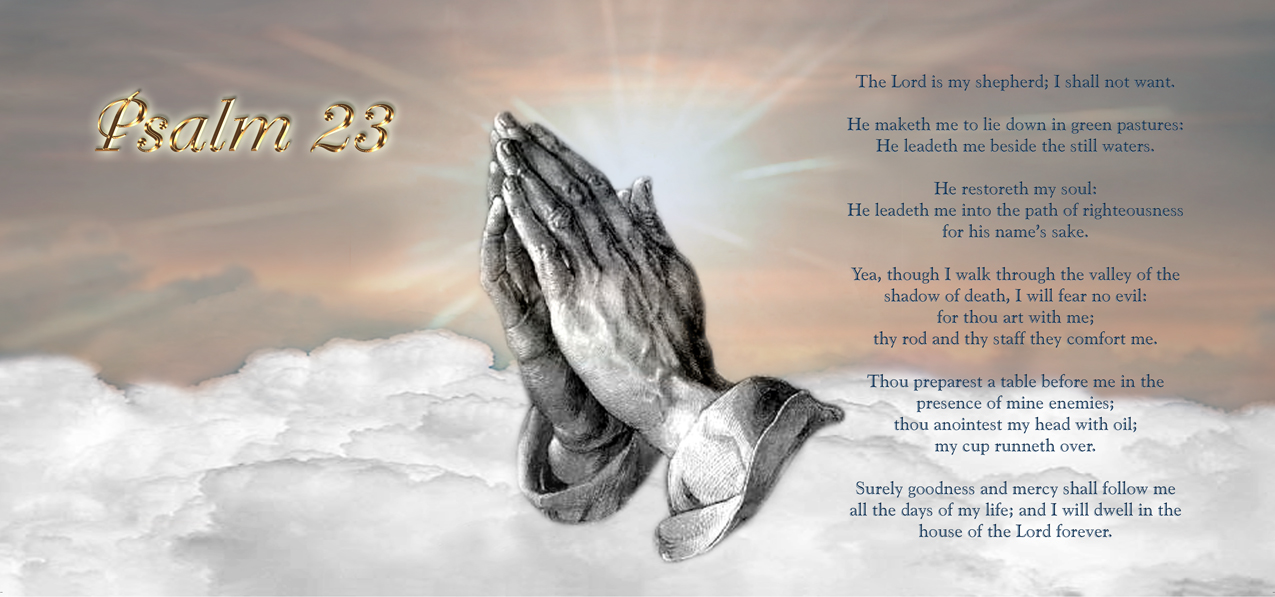 Psalm 23 Clouds Bronze